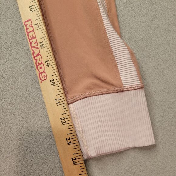 Athleta Pink Leggings Elation Rib Trim  7/8 Size Small - Picture 8 of 8